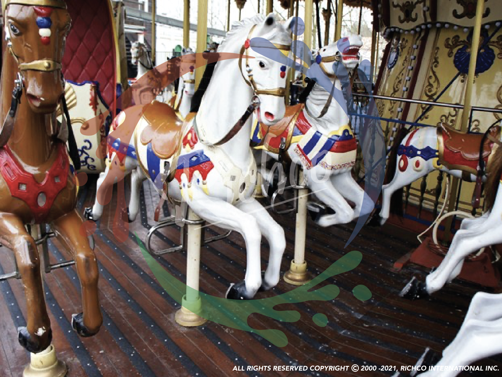 Richco Flooring at Chessington World of Adventures - Carousel - Non-Slip Decking Strips
