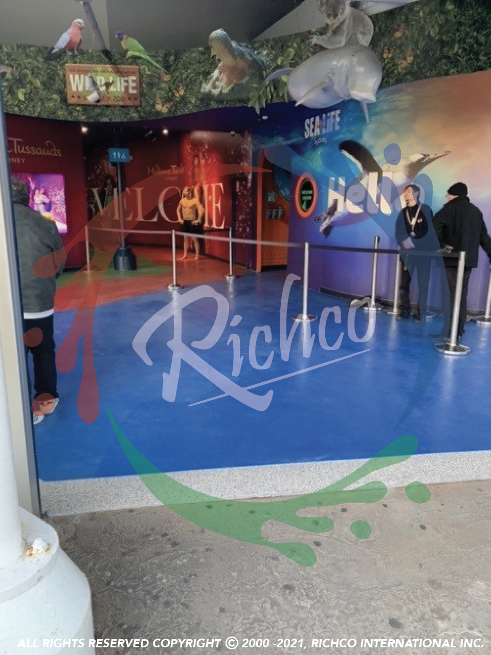 Richco Flooring at Madame Tussauds & Sea life - Sydney - Front Entrance