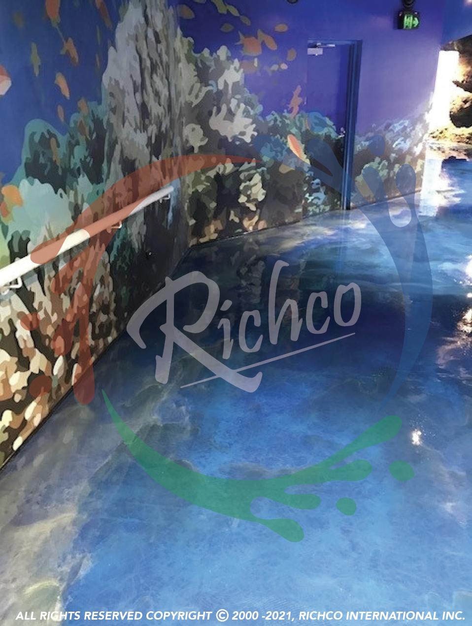 Richco Flooring at Madame Tussauds - Sydney - Night & Day - Self Levelling Epoxy Flooring - Beach Scene Flooring