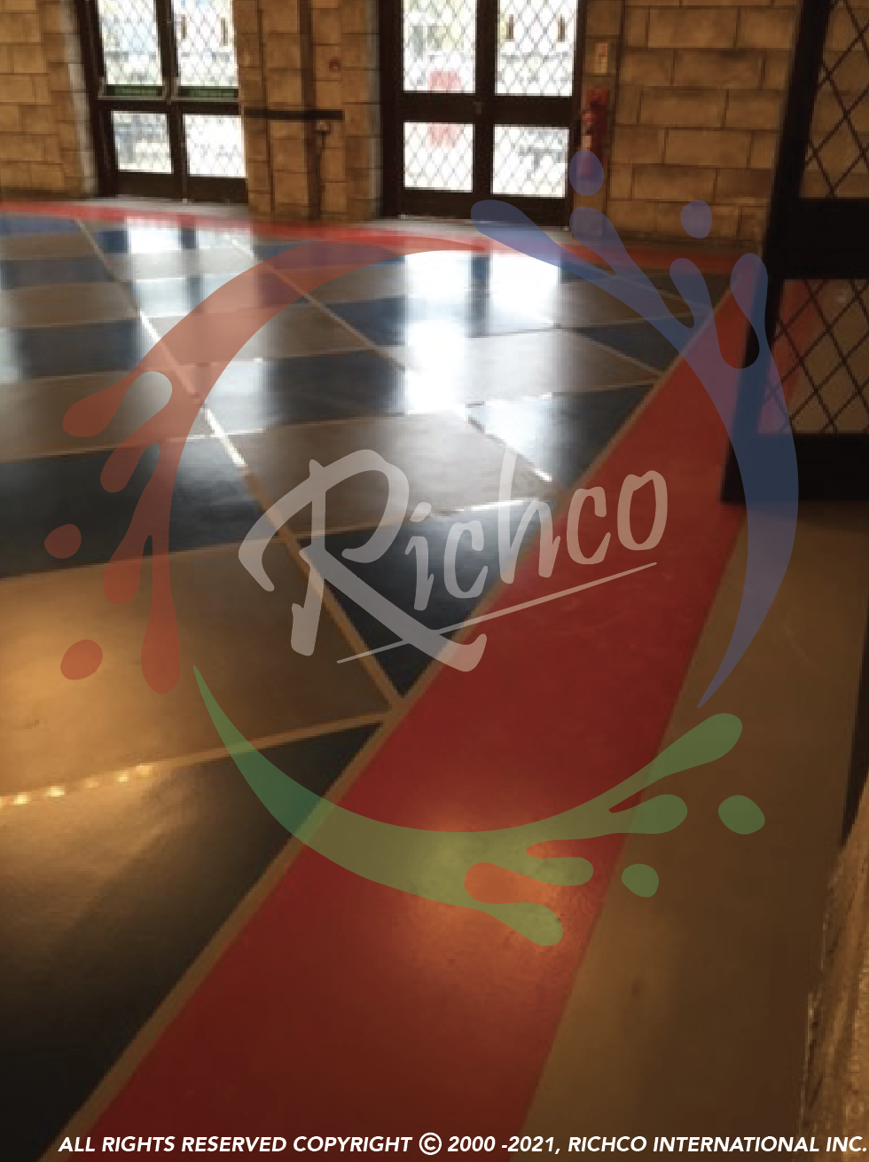 Richco Flooring at LEGOLAND Windsor - Knights Table Rotisserie - Self Levelling